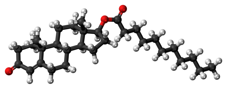 Modello molecolare del testosterone undecanoato, principio attivo del Nebid